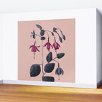 Fuchsia Botanical Drawing Wall Mural Gallery Image 2