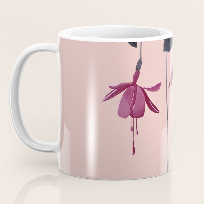 Fuchsia Botanical Drawing Coffee Mug Gallery Image 3