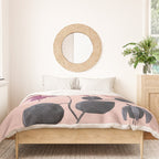 Fuchsia Botanical Drawing Duvet Cover Gallery Image 3