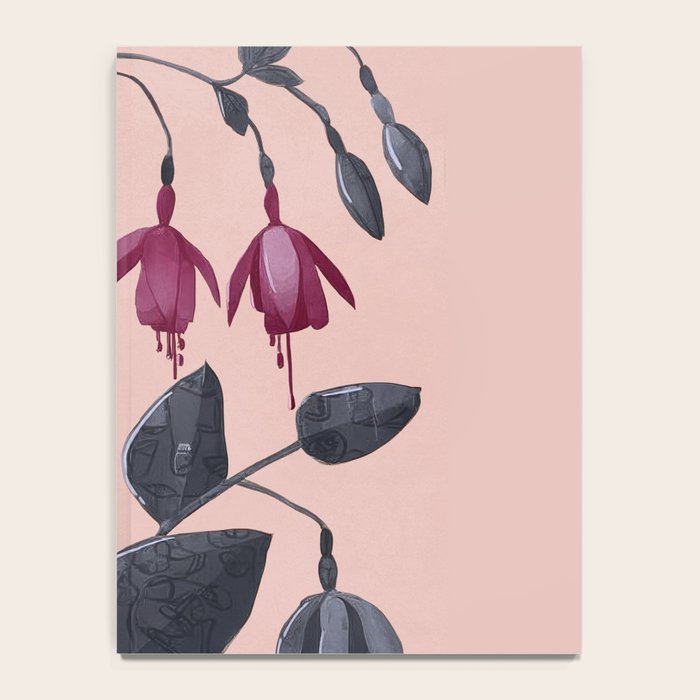 Fuchsia Botanical Drawing Notebook Gallery Image 4