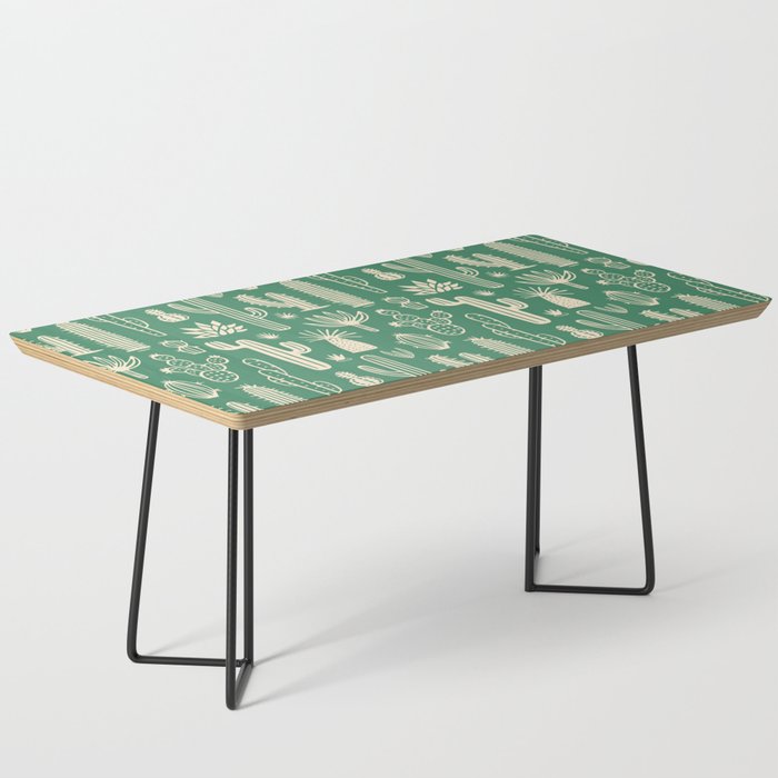 Retro hand drawn cactus plant pattern Coffee Table Gallery Image 1