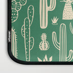 Retro hand drawn cactus plant pattern Laptop Sleeve Gallery Image 3