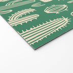 Retro hand drawn cactus plant pattern Welcome Mat Gallery Image 2