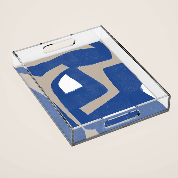 Modern Graphic Art Acrylic Tray Gallery Image 1
