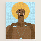 Dreaming in Color - Abstract Black Woman Illustration Jigsaw Puzzle Gallery Image 1