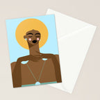 Dreaming in Color - Abstract Black Woman Illustration Stationery Card Gallery Image 2