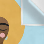 Dreaming in Color - Abstract Black Woman Illustration Wall Tapestry Gallery Image 3