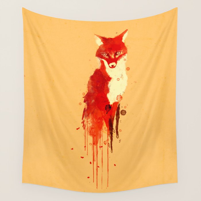 The fox, the forest spirit Wall Tapestry Gallery Image 1