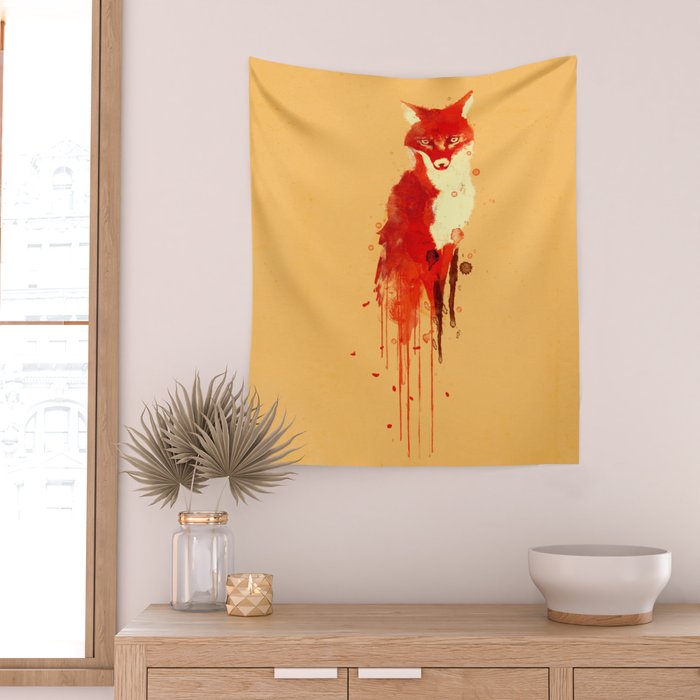 The fox, the forest spirit Wall Tapestry Gallery Image 2