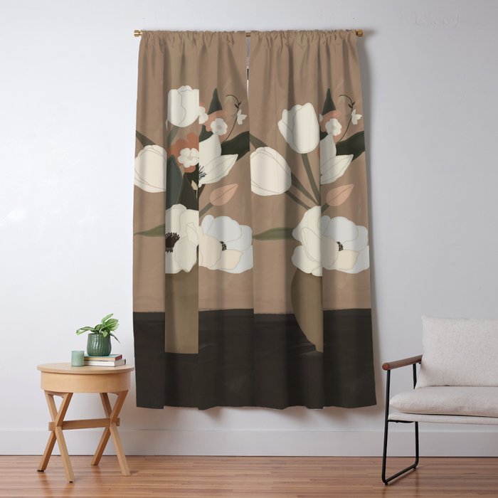 Gently Flowers Window Curtain Gallery Image 5