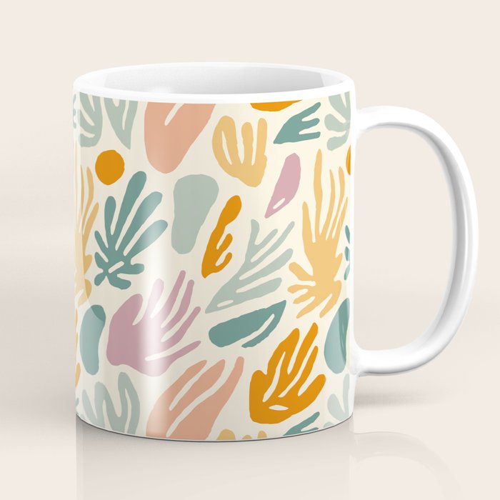 Abstract organic nature shape art pattern Coffee Mug Gallery Image 1