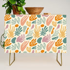 Abstract organic nature shape art pattern Credenza Gallery Image 1