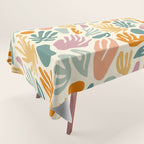 Abstract organic nature shape art pattern Tablecloth Gallery Image 1