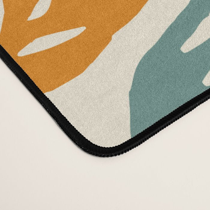 Abstract organic nature shape art pattern Desk Mat Gallery Image 4