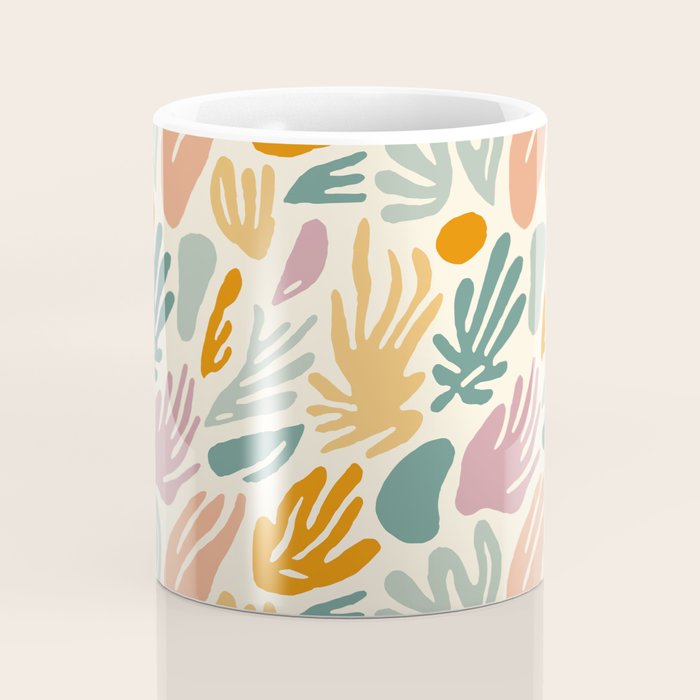 Abstract organic nature shape art pattern Coffee Mug Gallery Image 4