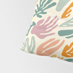 Abstract organic nature shape art pattern Pillow Sham Gallery Image 4