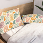 Abstract organic nature shape art pattern Pillow Sham Gallery Image 2