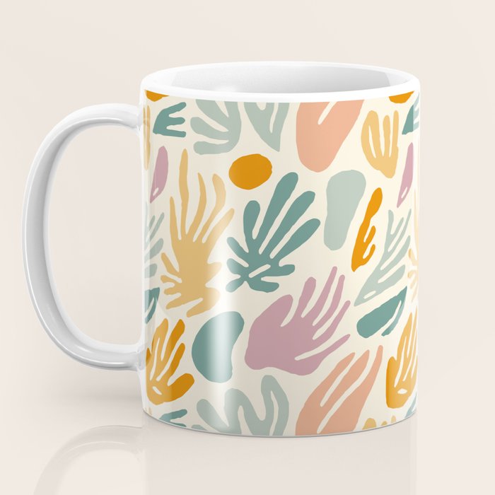 Abstract organic nature shape art pattern Coffee Mug Gallery Image 3