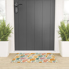 Abstract organic nature shape art pattern Welcome Mat Gallery Image 3