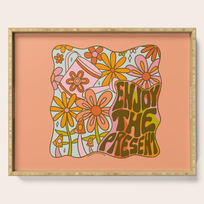 Enjoy the Present Serving Tray Gallery Image 1