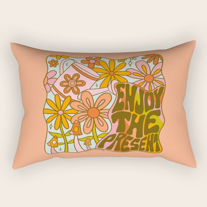 Enjoy the Present Rectangular Pillow Gallery Image 2