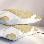 Elephant Ear Alocasia - Gold Palette Pillow Sham Gallery Image 3