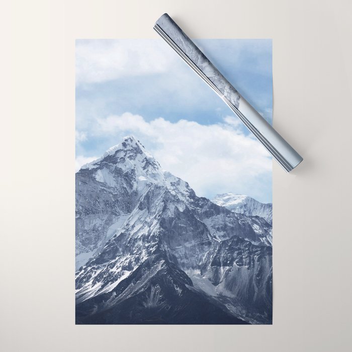 Snowy Mountain Peaks Wrapping Paper Gallery Image 1