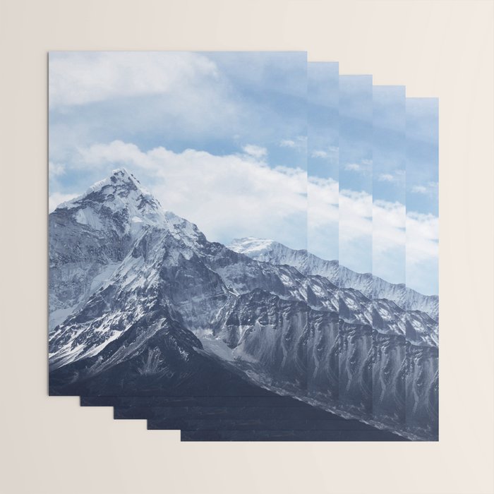 Snowy Mountain Peaks Wrapping Paper Gallery Image 3