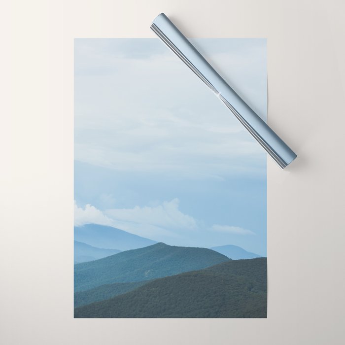 Blue Ridge Mountain Magick Digital Nature Landscape Photography Wrapping Paper Gallery Image 1