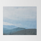 Blue Ridge Mountain Magick Digital Nature Landscape Photography Throw Blanket Gallery Image 2