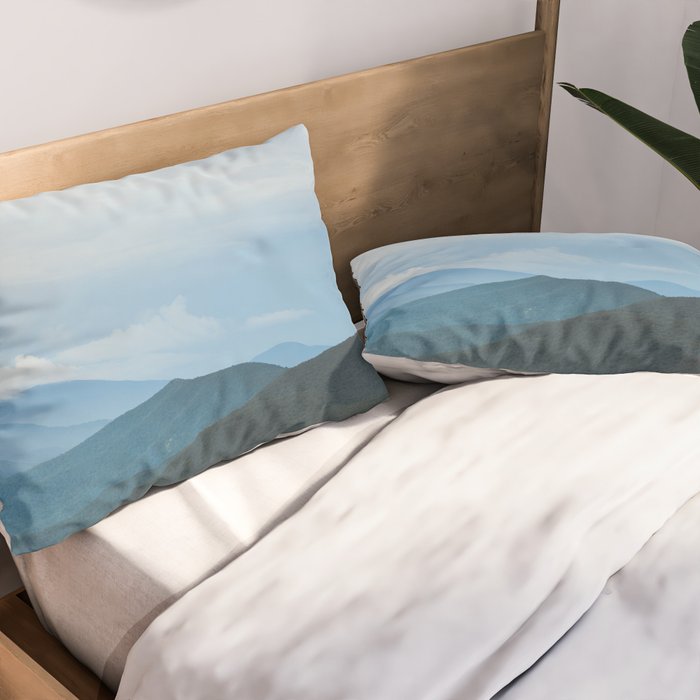 Blue Ridge Mountain Magick Digital Nature Landscape Photography Pillow Sham Gallery Image 2