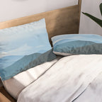 Blue Ridge Mountain Magick Digital Nature Landscape Photography Pillow Sham Gallery Image 2