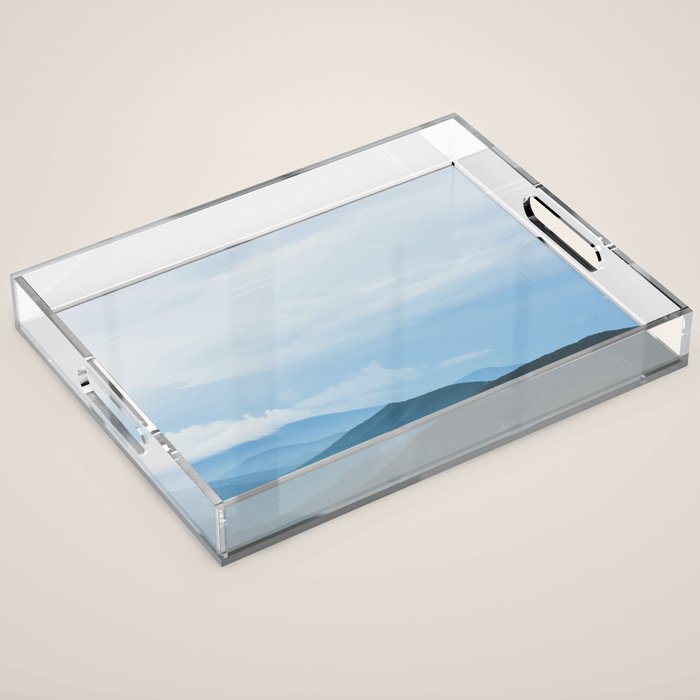 Blue Ridge Mountain Magick Digital Nature Landscape Photography Acrylic Tray Gallery Image 1