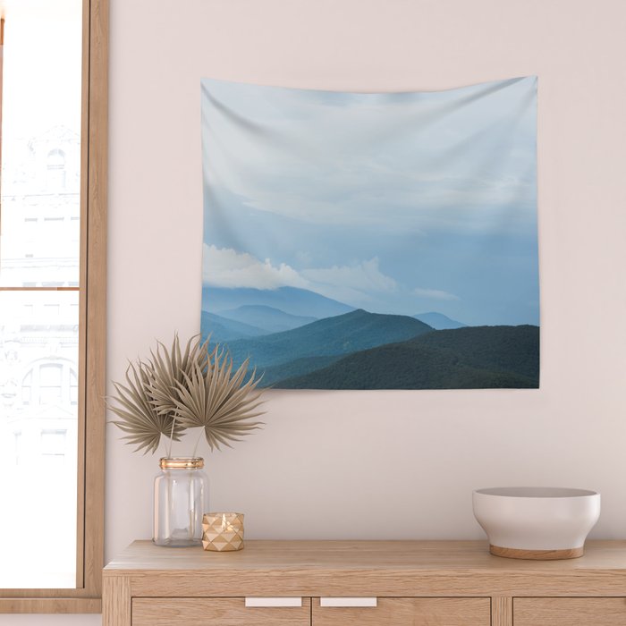 Blue Ridge Mountain Magick Digital Nature Landscape Photography Wall Tapestry Gallery Image 2