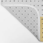 Abstract mustard shape and points Bath Mat Gallery Image 2