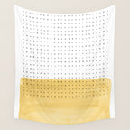 Abstract mustard shape and points Wall Tapestry Gallery Image 4