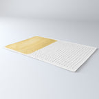 Abstract mustard shape and points Rug Gallery Image 3