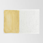 Abstract mustard shape and points Rug Gallery Image 2
