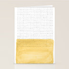 Abstract mustard shape and points Stationery Card Gallery Image 2
