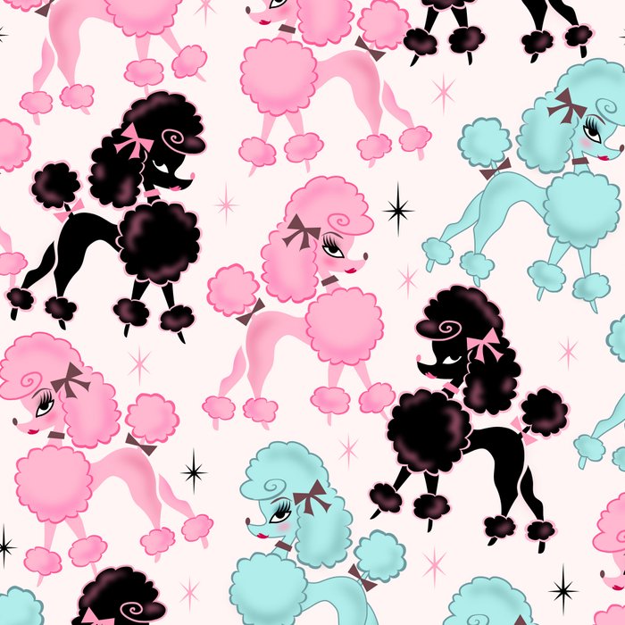 Poodlerama Retro Poodles Coffee Mug Gallery Image 2