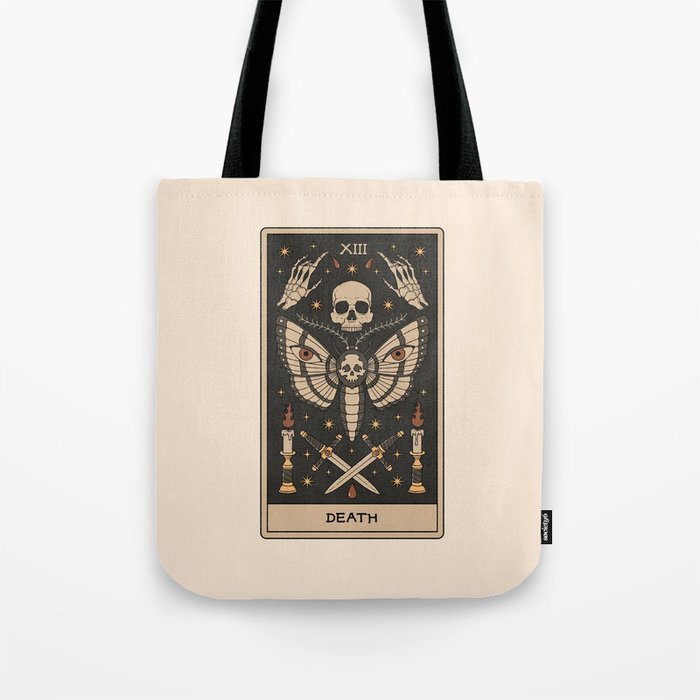 Death - Moth Tarot Tote Bag Gallery Image 1