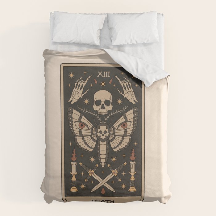 Death - Moth Tarot Duvet Cover Gallery Image 1