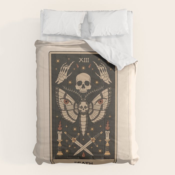 Death - Moth Tarot Comforter Gallery Image 1