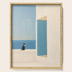 Quiet Cat by the Sea Serving Tray Gallery Image 1
