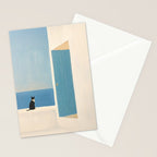 Quiet Cat by the Sea Stationery Card Gallery Image 2