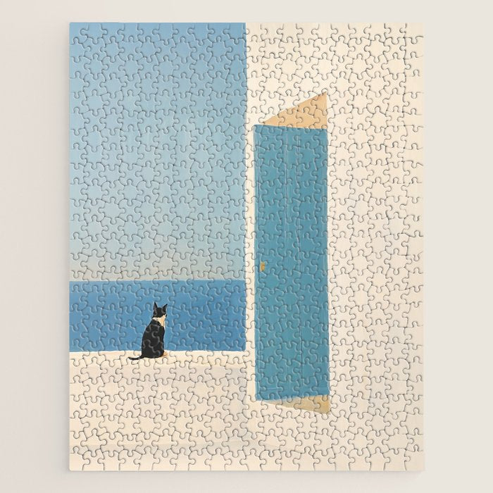 Quiet Cat by the Sea Jigsaw Puzzle Gallery Image 1