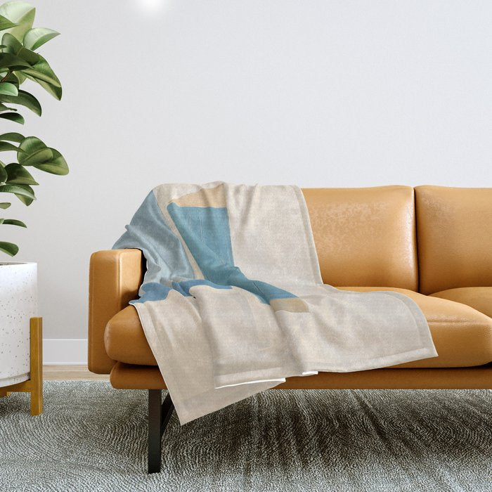 Quiet Cat by the Sea Throw Blanket Gallery Image 1
