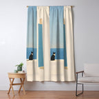 Quiet Cat by the Sea Window Curtain Gallery Image 5