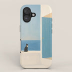 Quiet Cat by the Sea iPhone Case Gallery Image 1