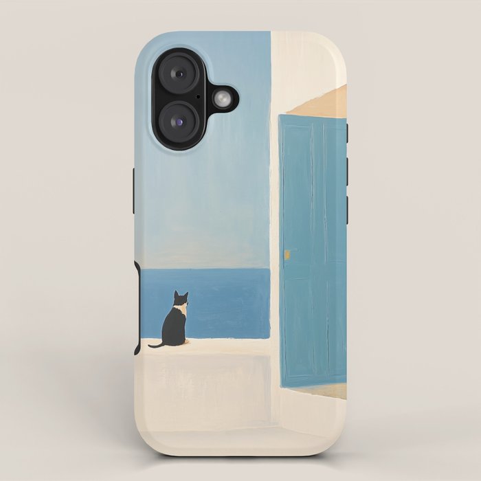 Quiet Cat by the Sea iPhone Case Gallery Image 1